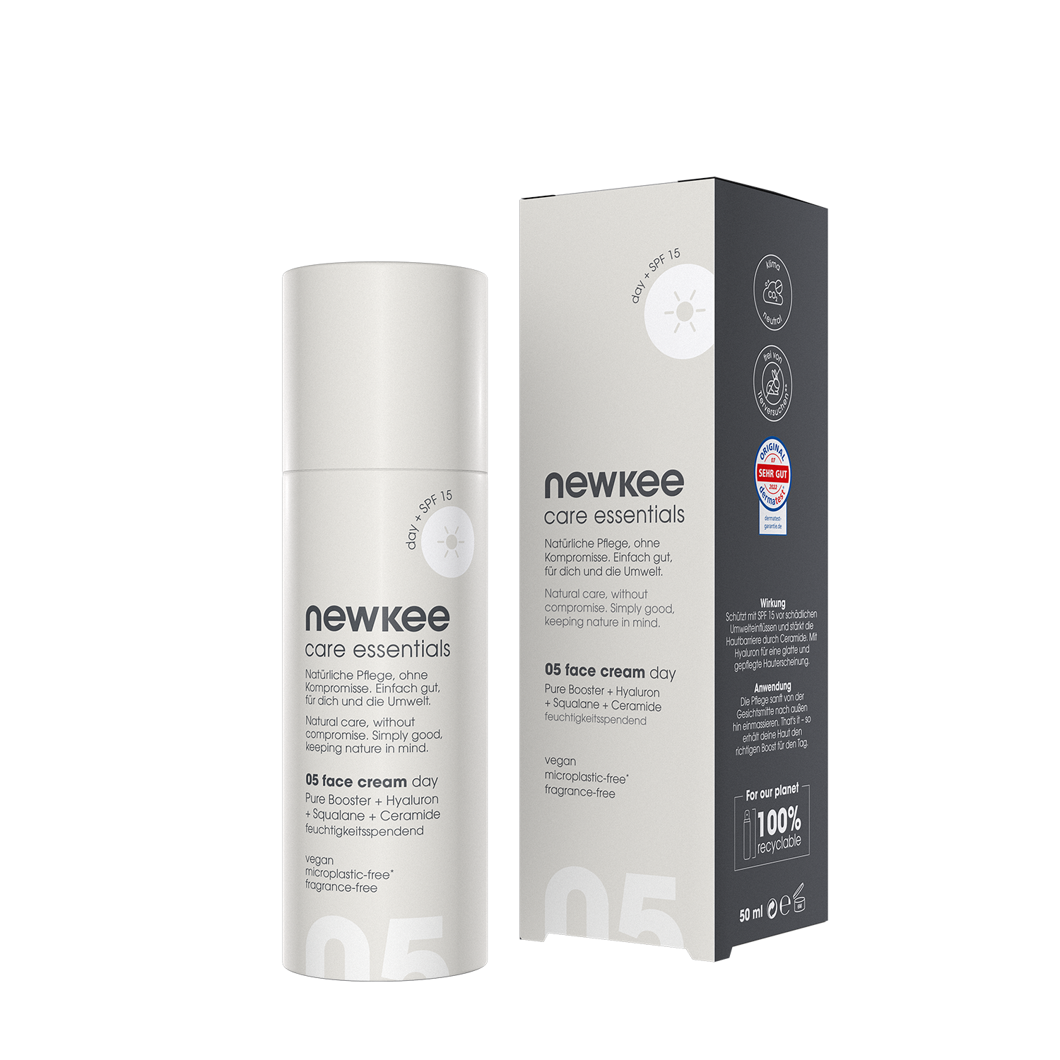 newkee face cream day Tagescreme LSF 15 mit Hyaluron