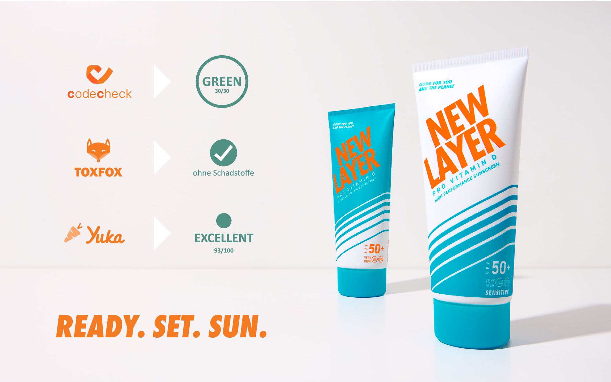 NEW LAYER Pro Vitamin D Sonnencreme LSF 50+ Rosmarin