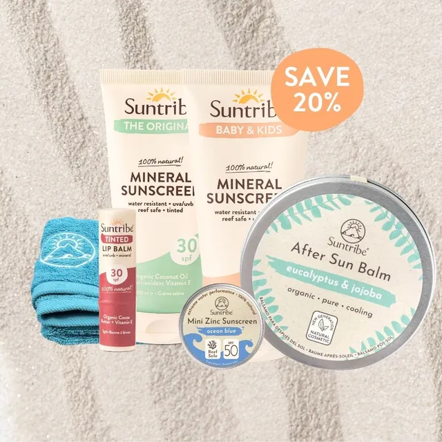 Suntribe Family Pack Zink Sonnencreme LSF 50 Minis