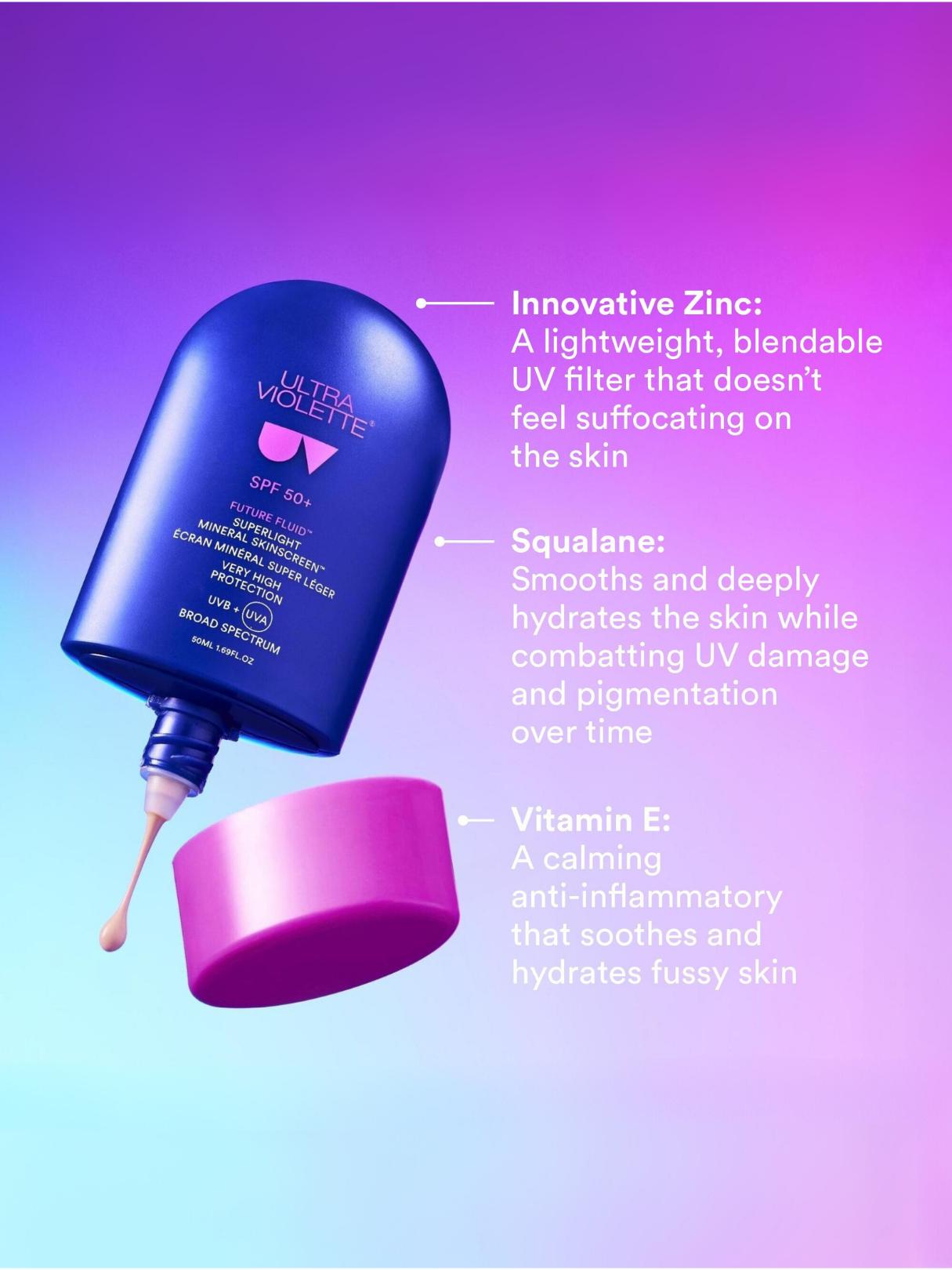 Ultra Violette Future Fluid Mineral Sonnencreme LSF 50+ 50 ml