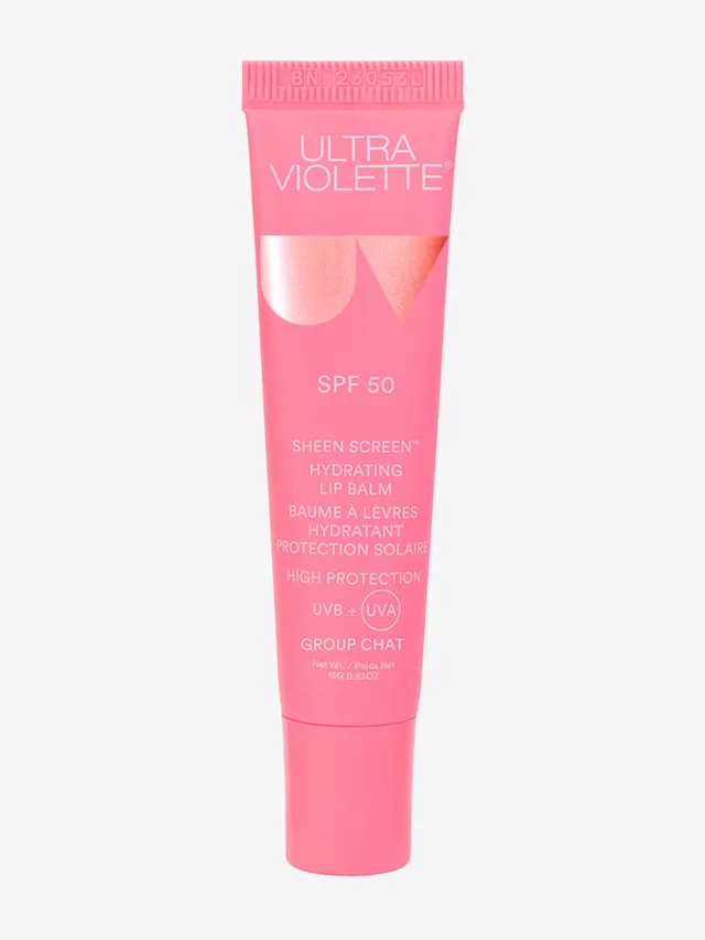 ULTRA VIOLETTE Sheen Screen Lippenbalsam LSF 50 Group Chat peach