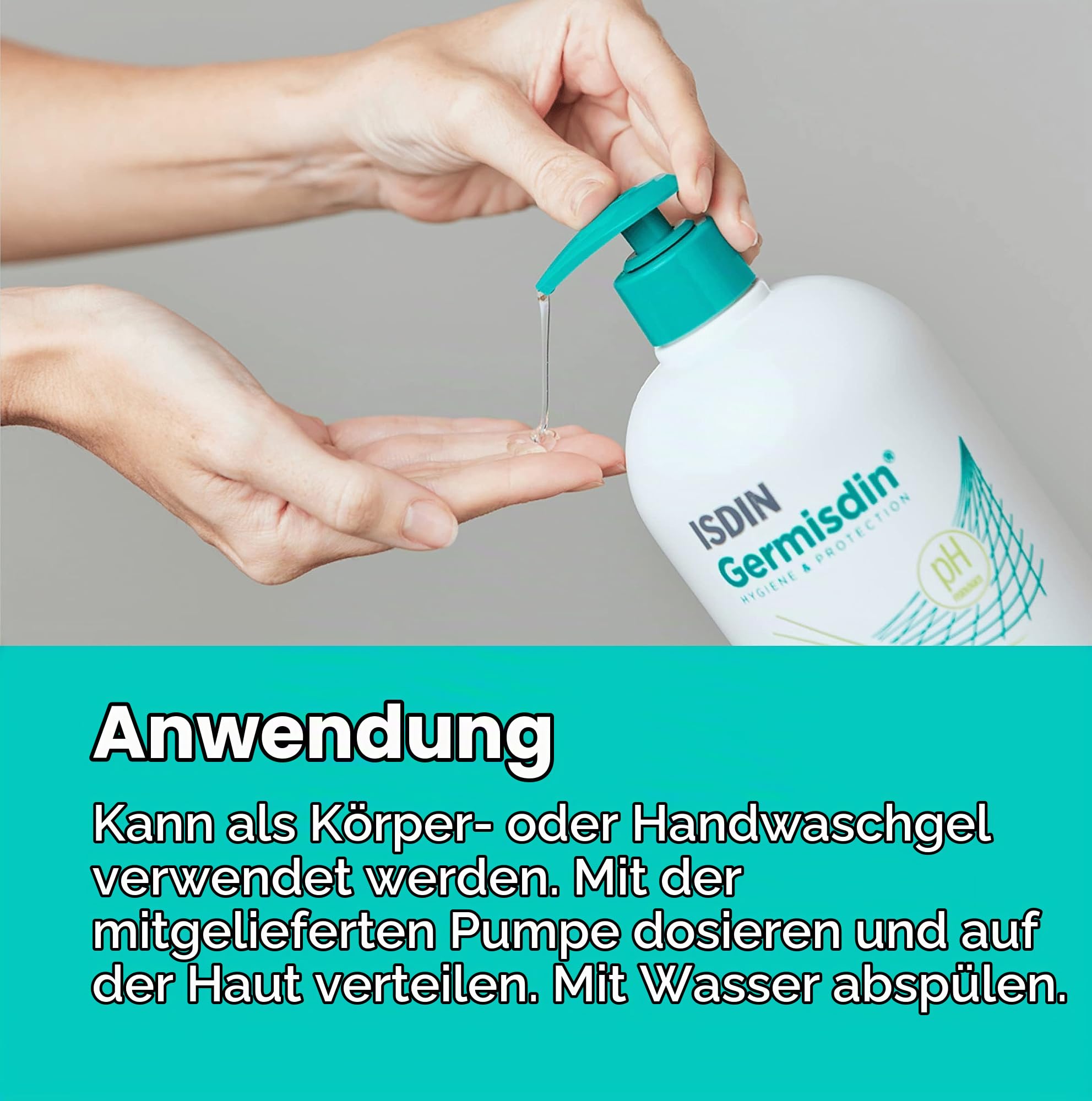 ISDIN Germisdin Aloe Vera Badegel 500 ml seifenfrei