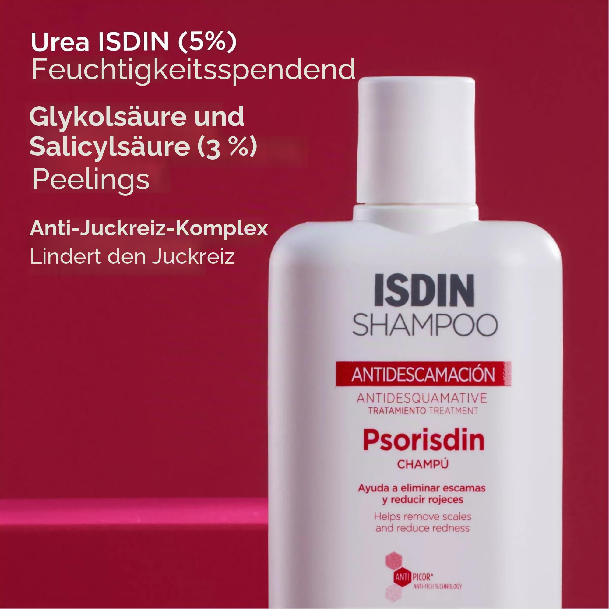 ISDIN Psorisdin Anti-Schuppen Shampoo 200 ml bei Psoriasis