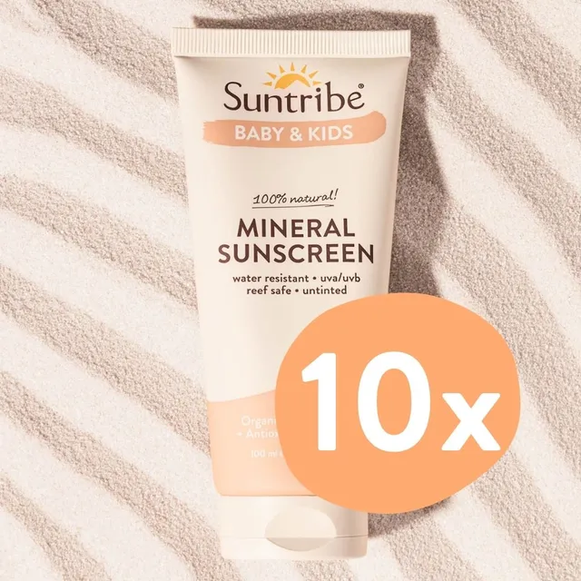 Suntribe Baby Kids Bio Sonnencreme LSF 30 100 ml 10er-Box