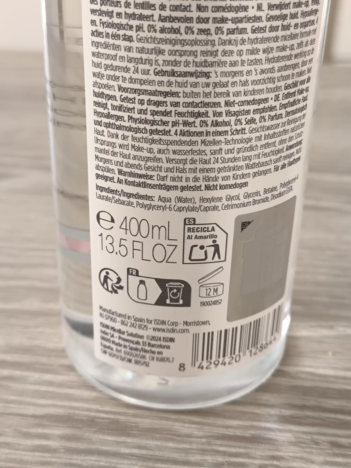 ISDIN Micellar Solution Mizellenwasser 400 ml 4-in-1