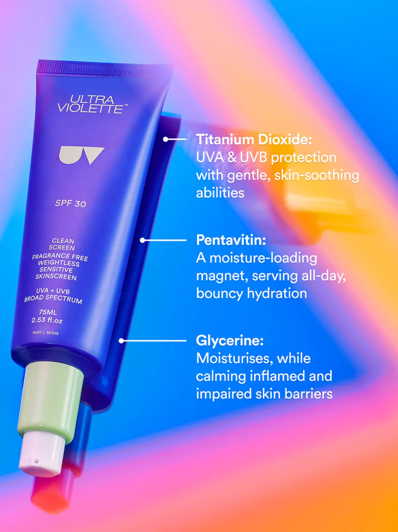 Ultra Violette Clean Screen SPF 30 Sonnengel 75ml parfümfrei