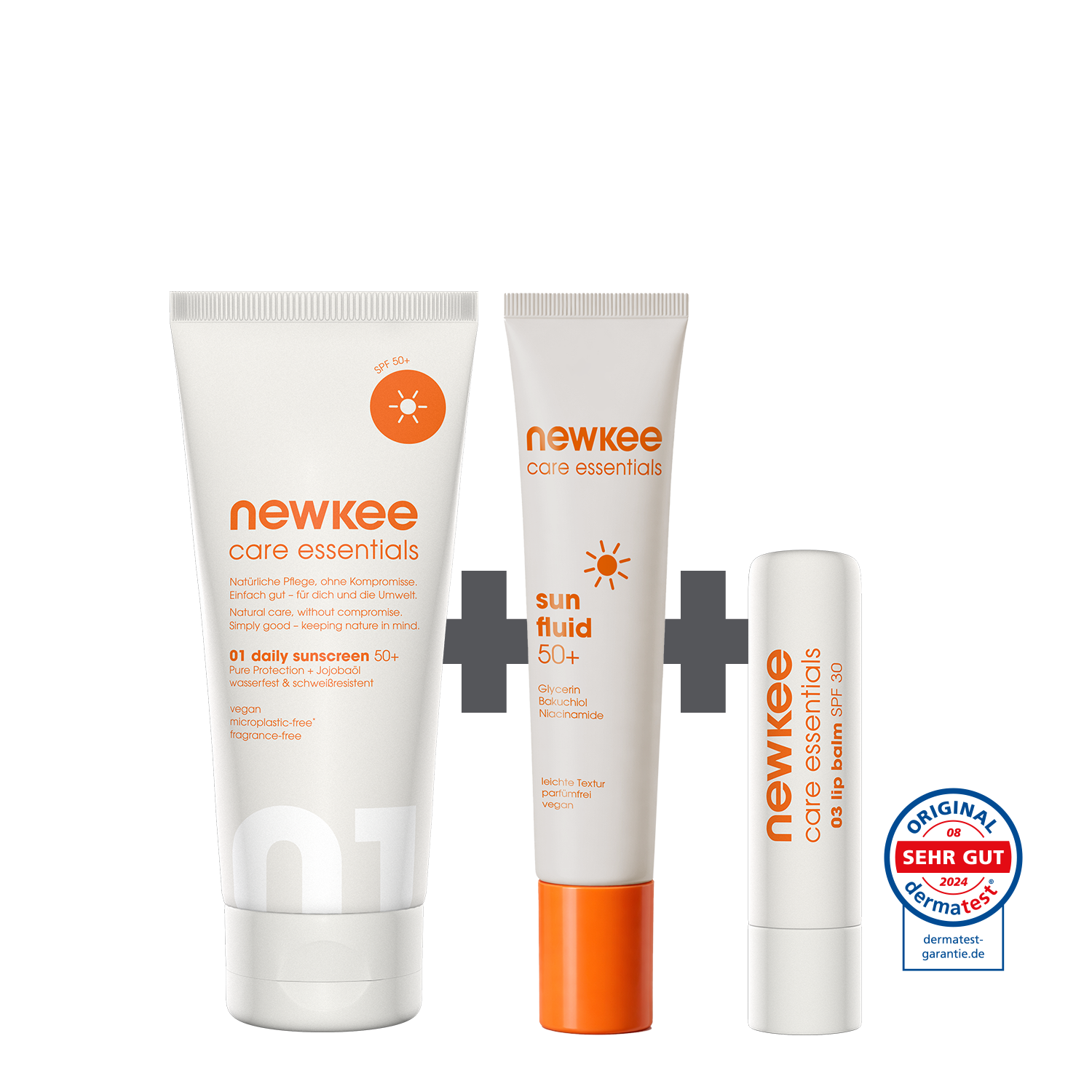newkee sun care bundle body light Sonnenschutz Set LSF 50+