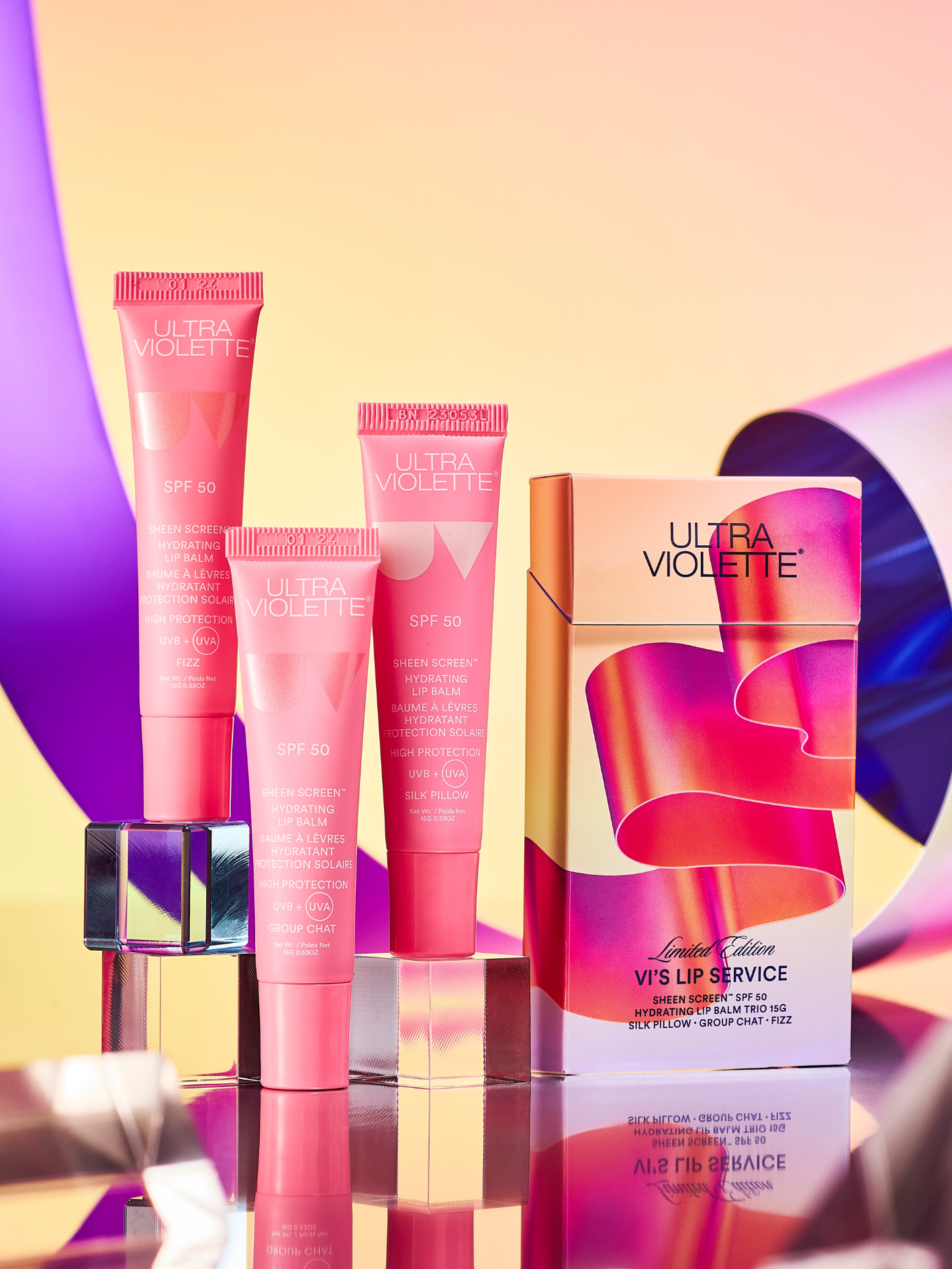 Ultra Violette Vi's Lip Service Lippenbalsam Set SPF50 3er getönt