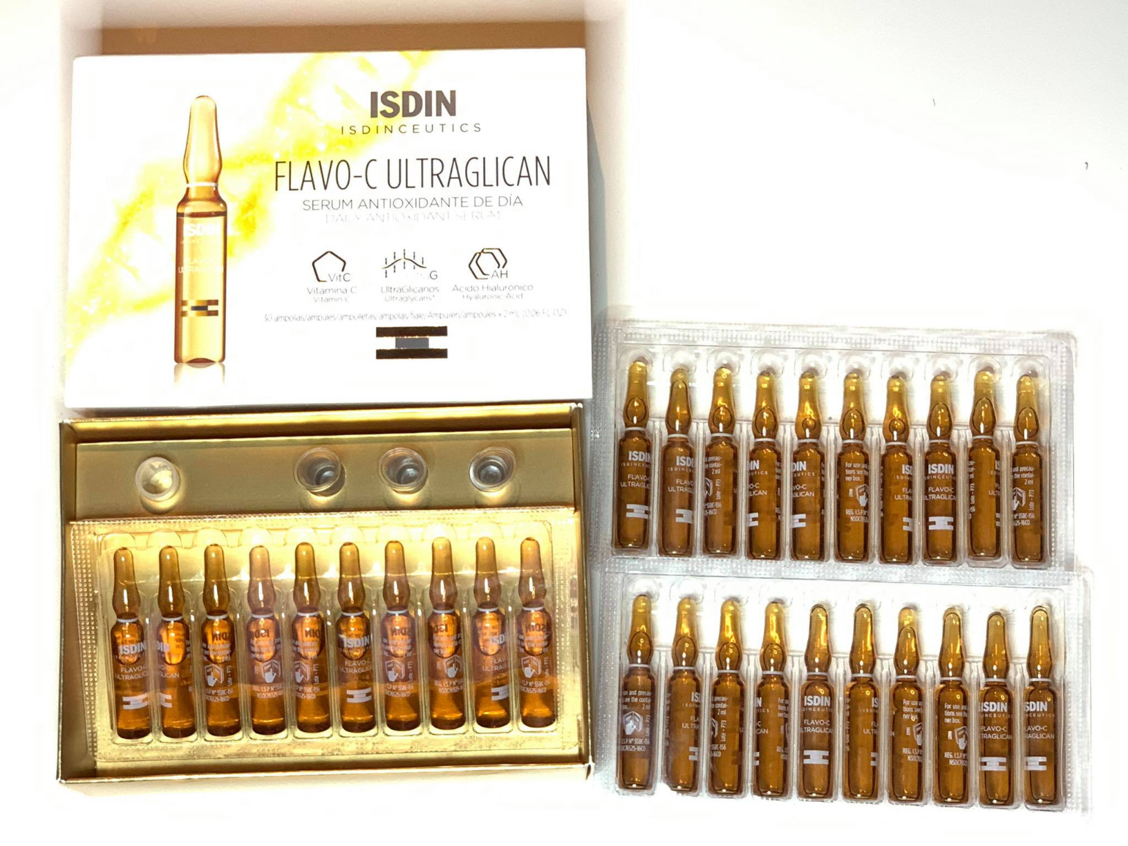 ISDIN Isdinceutics Flavo-C Ultraglican Serum 10 Ampullen Vitamin C