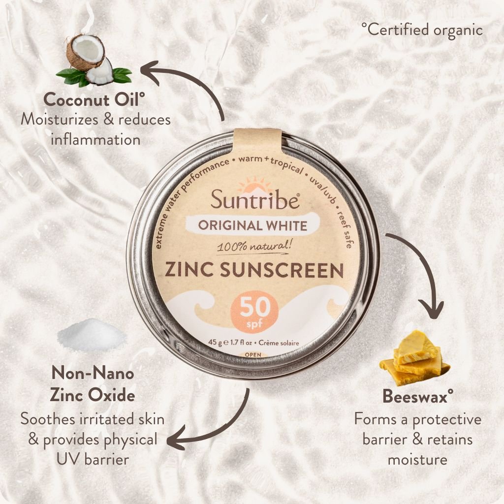 Suntribe Face & Sport Zink Sonnencreme LSF 50 Dose