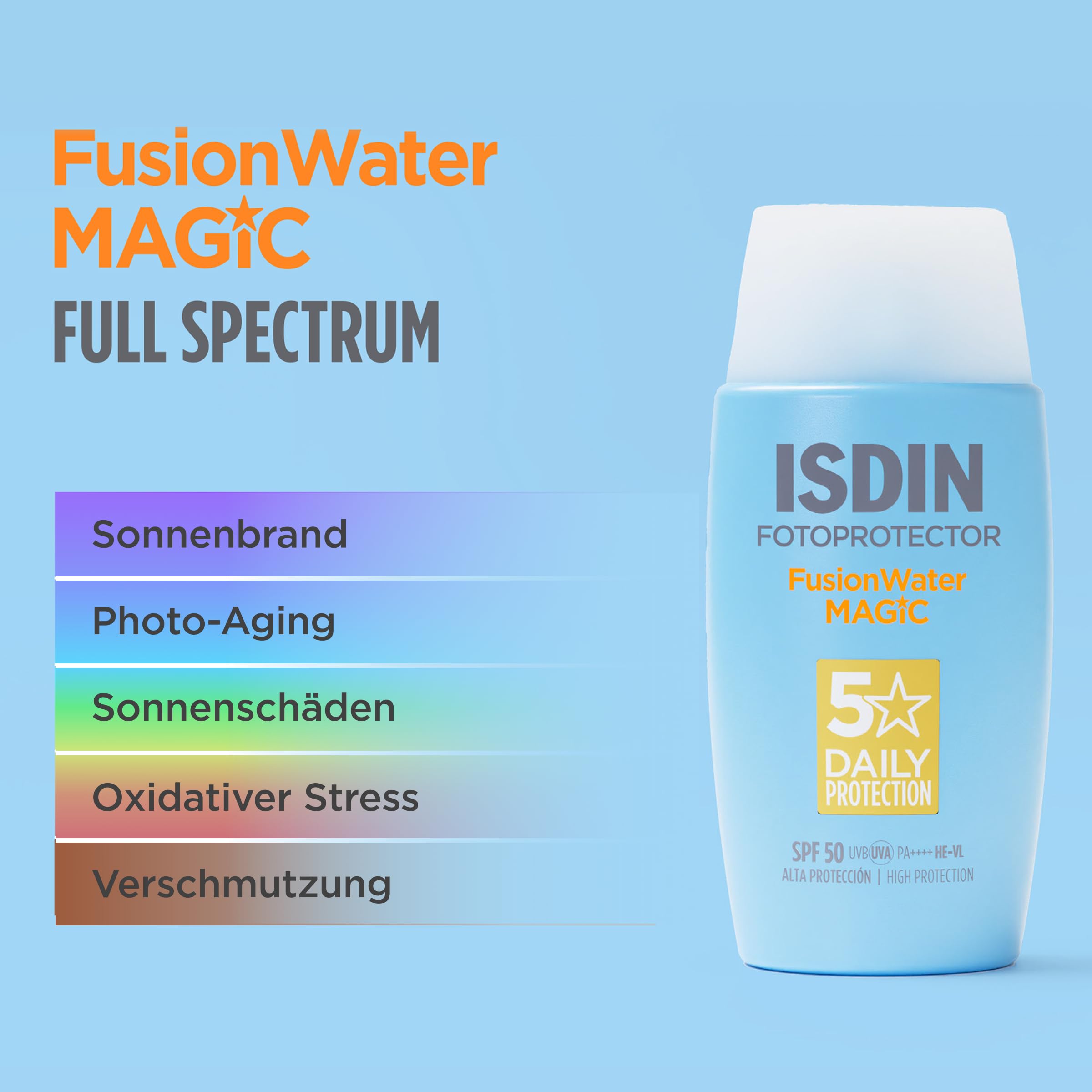 ISDIN FusionWater Magic LSF 50 Sonnencreme 50 ml