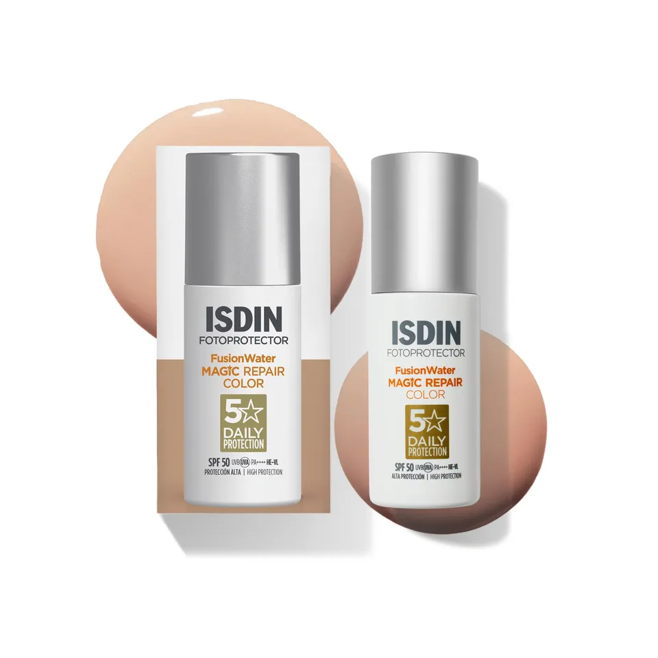 ISDIN FotoUltra Age Repair Color Sonnencreme LSF 50 Set getönt