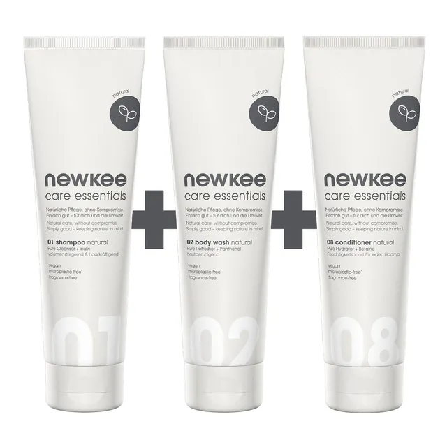 newkee hair & body bundle Duschset 3-teilig natural