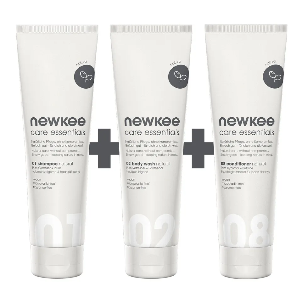 newkee hair & body bundle Duschset 3-teilig natural