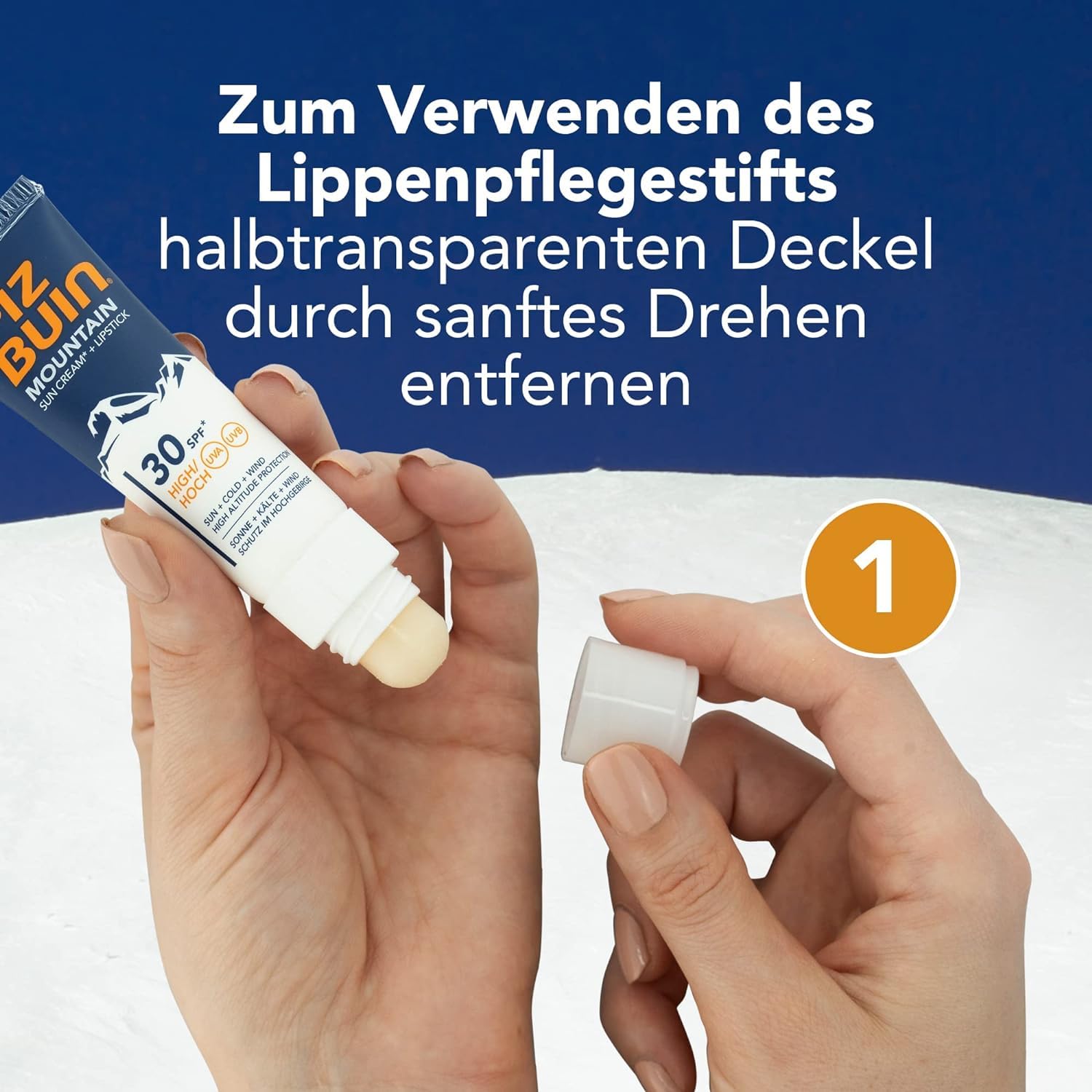 Piz Buin Mountain 2-in-1 Sonnencreme LSF30 20ml + Lippe