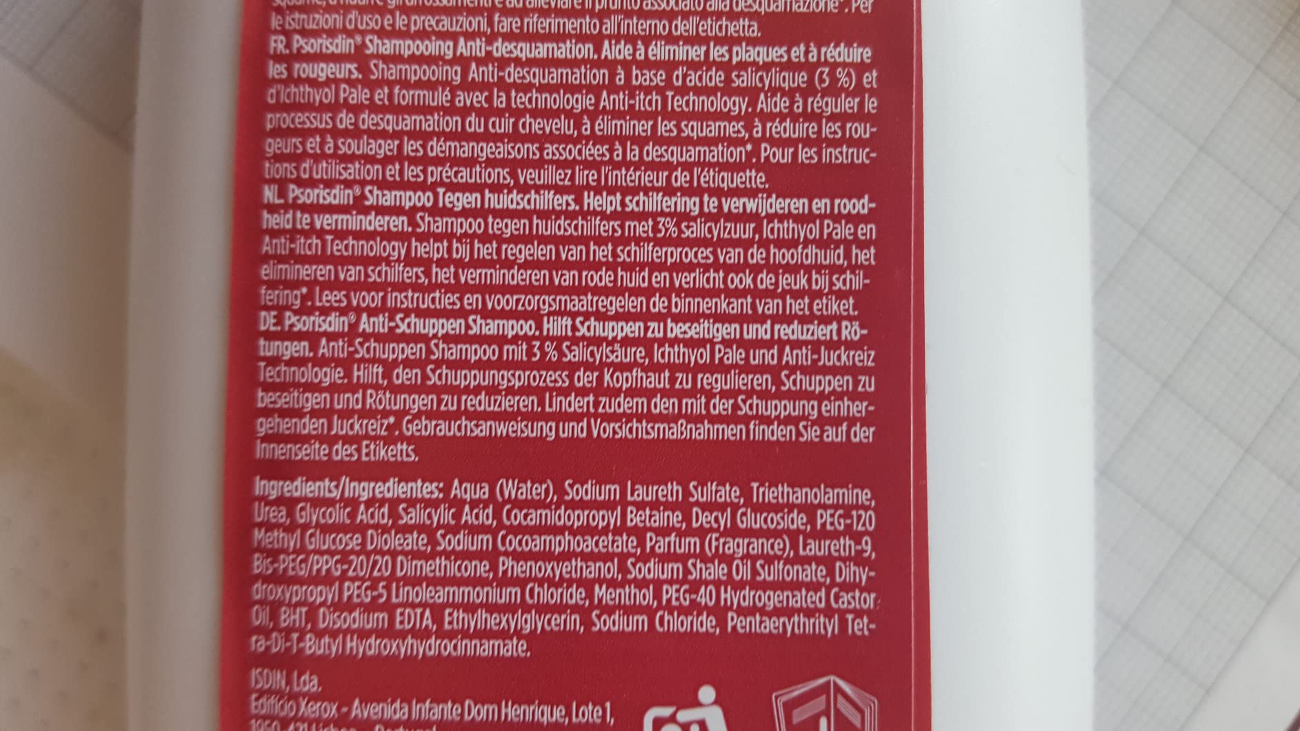 ISDIN Psorisdin Anti-Schuppen Shampoo 200 ml bei Psoriasis