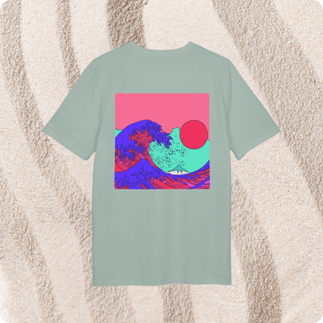Suntribe Psychedelic T-Shirt Bio-Baumwolle Natural Raw