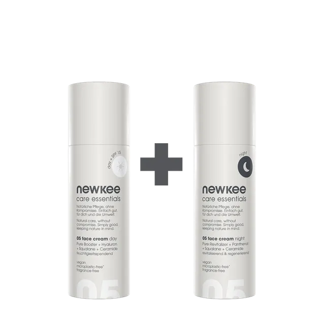 newkee face cream bundle Gesichtscreme Set Tag Nacht SPF 15