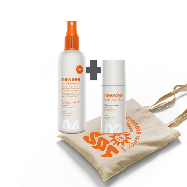 newkee all day active Bundle Sonnenschutz-Set mit Tasche wasserfest