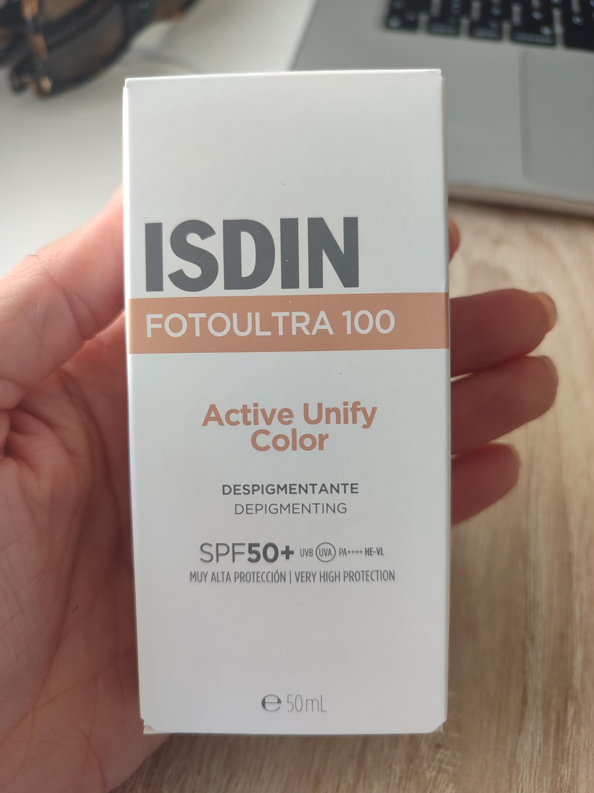 ISDIN Fotoultra Active Unify Color Sonnencreme LSF50+ 50ml