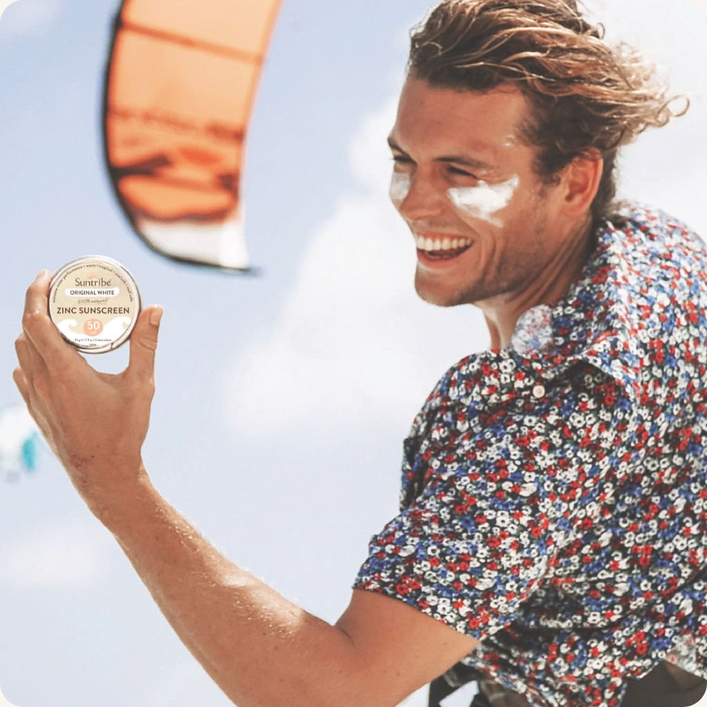 Suntribe Face & Sport Zink Sonnencreme LSF 50 Dose
