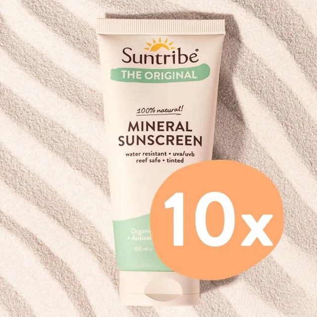 Suntribe Tinted Sunscreen SPF 30 Sonnencreme 10x100 ml getönt