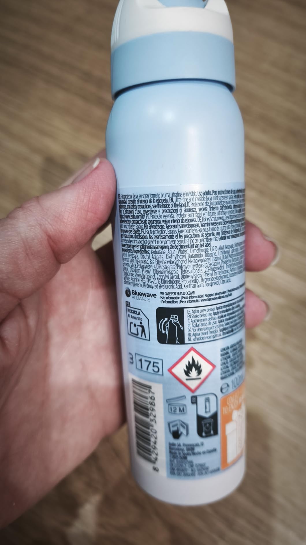 ISDIN Facial Mist Sonnenspray 100ml LSF 50 Make-up