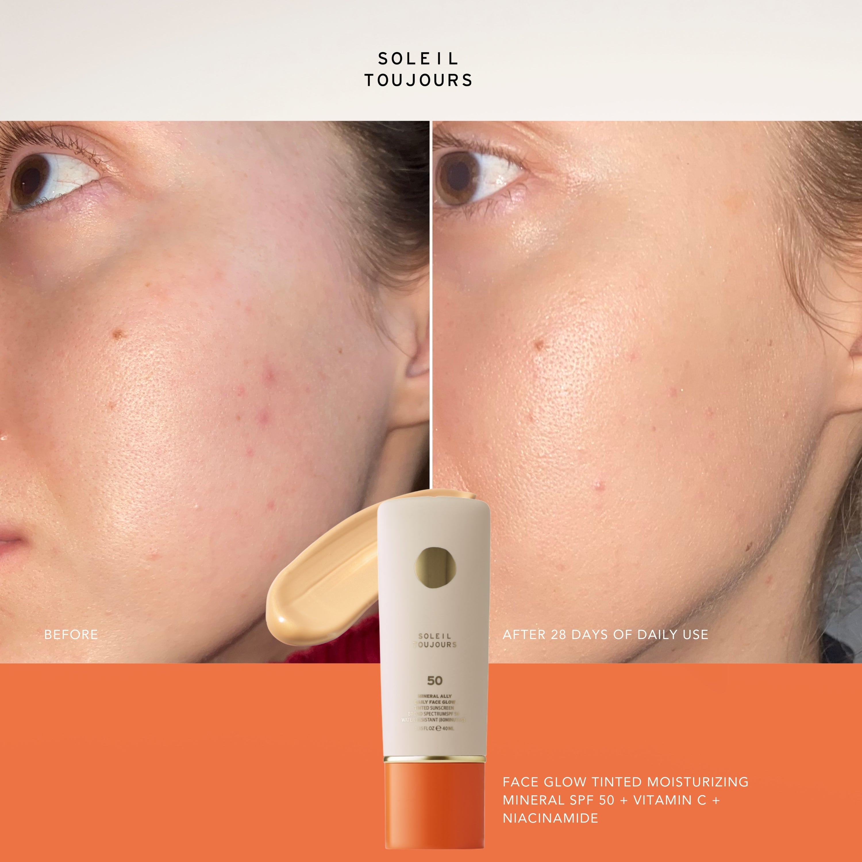 Soleil Toujours Face Glow Tinted Moisturizer LSF 50 getönt
