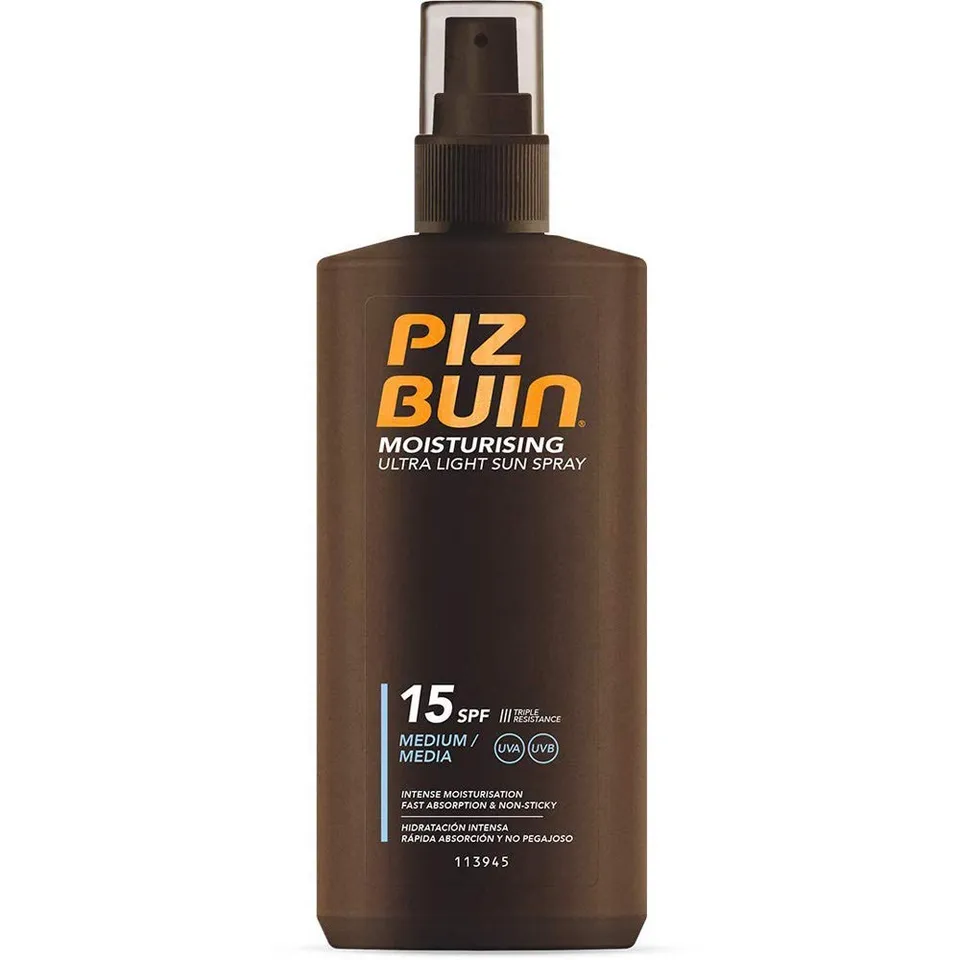 Piz Buin Moisturising Ultra Light Sonnenspray LSF15 3x200ml