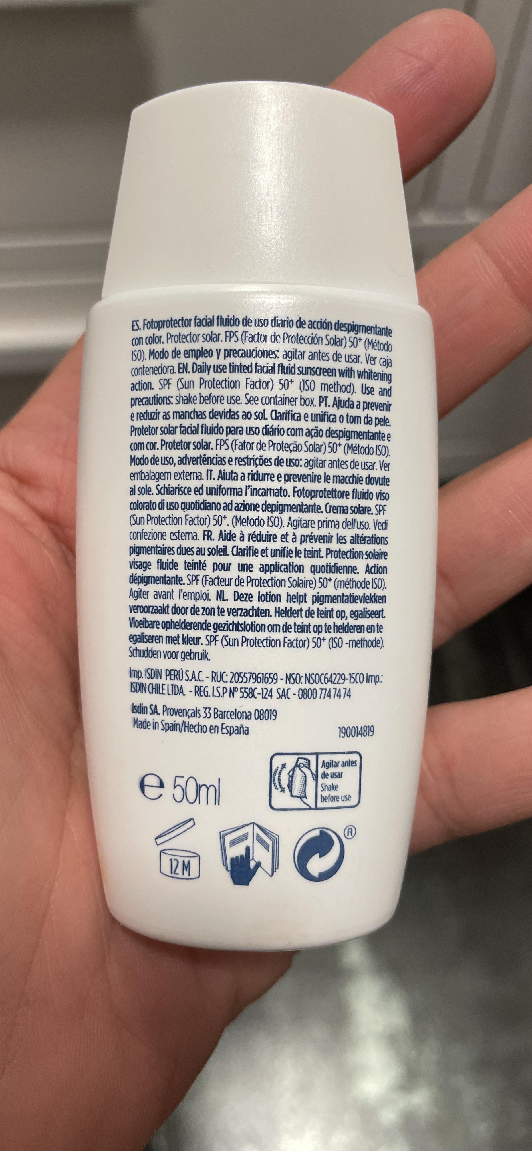 ISDIN Fotoultra Active Unify Color Sonnencreme LSF50+ 50ml