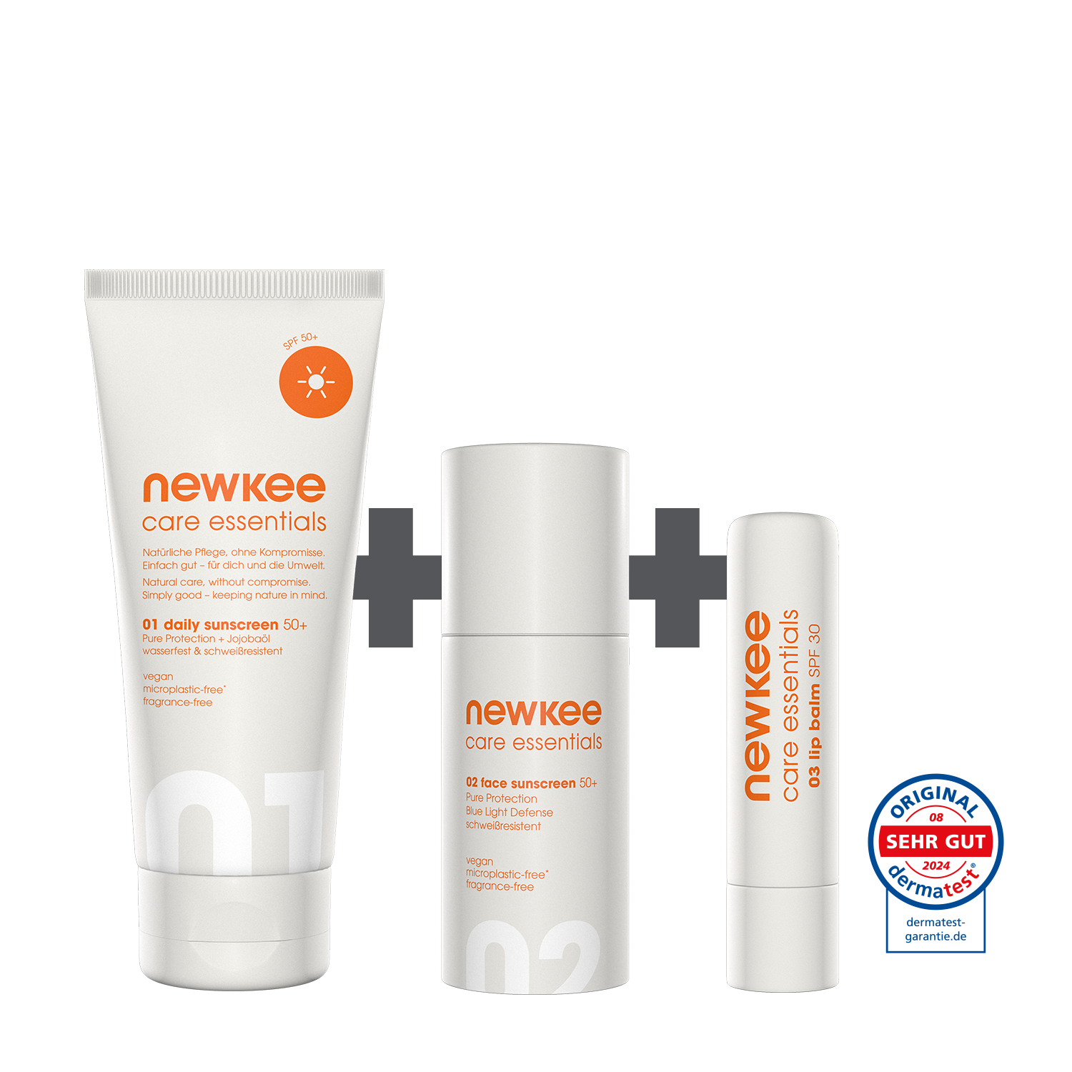 newkee sun care bundle+ Sonnenschutz-Set 3-teilig wasserfest