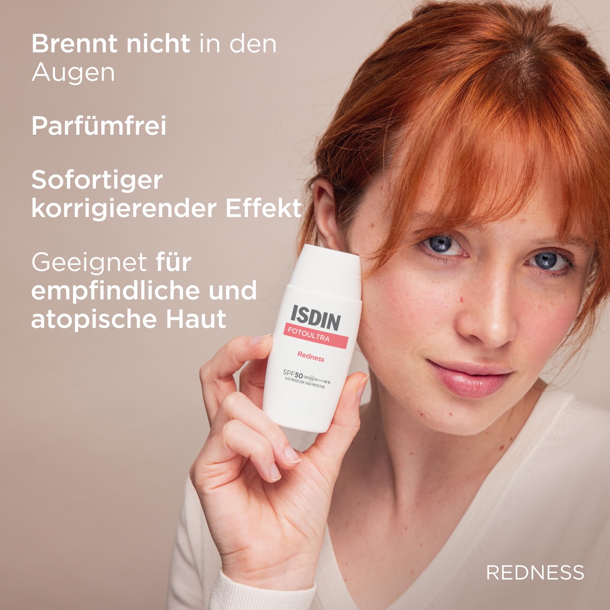 ISDIN Foto Ultra Redness Creme LSF50 50ml bei Rötungen