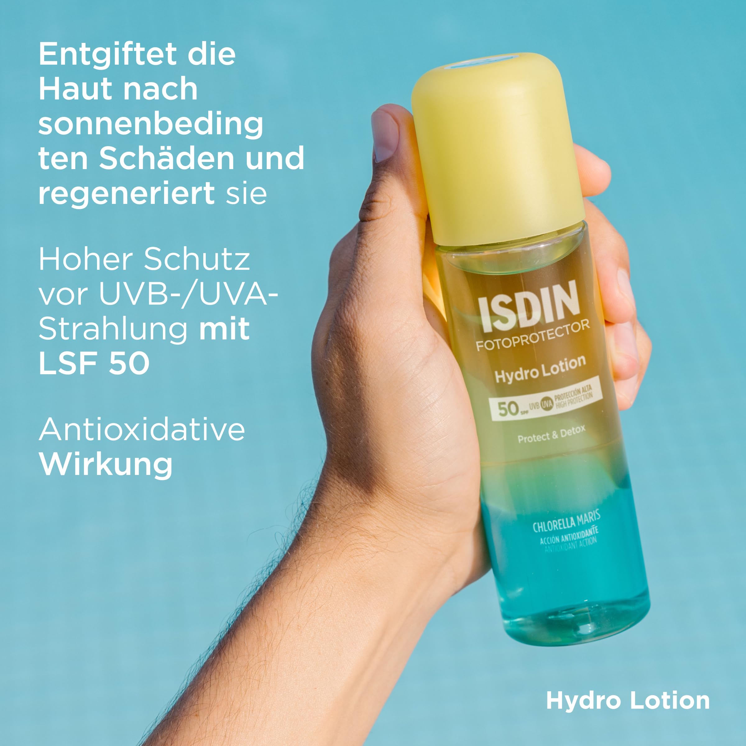 ISDIN Hydrolotion Sonnenschutz LSF 50 Körper 200 ml biphasisch