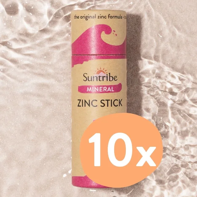 Suntribe Zinc Sun Stick Sonnenstift LSF50 Pretty Pink 10x30g mineralisch