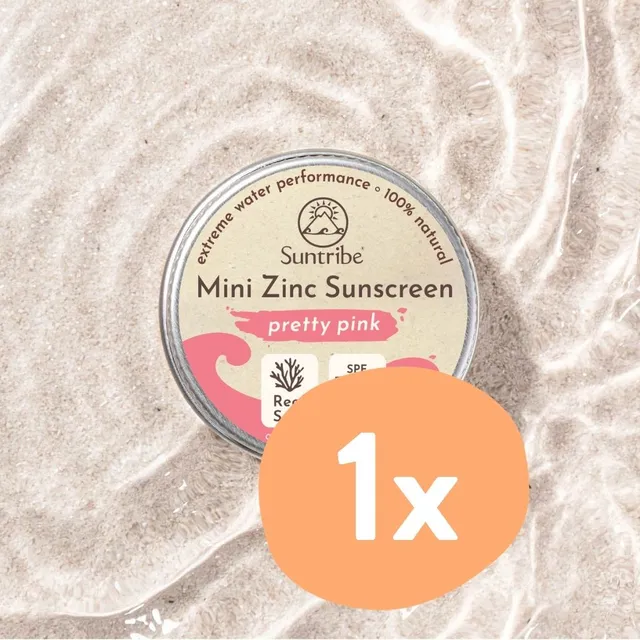 Suntribe Mini Zinc Sunscreen SPF 50 Stick Pretty Pink 15 g