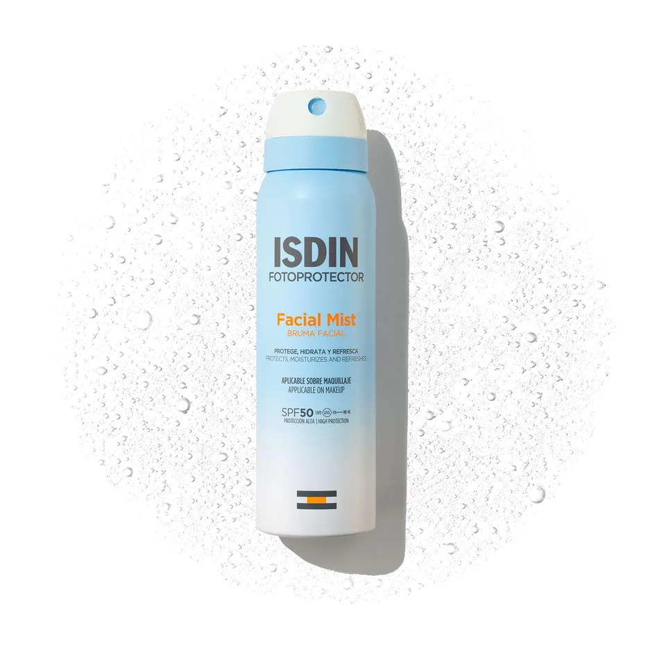 ISDIN Facial Mist Sonnenspray 100ml LSF 50 Make-up