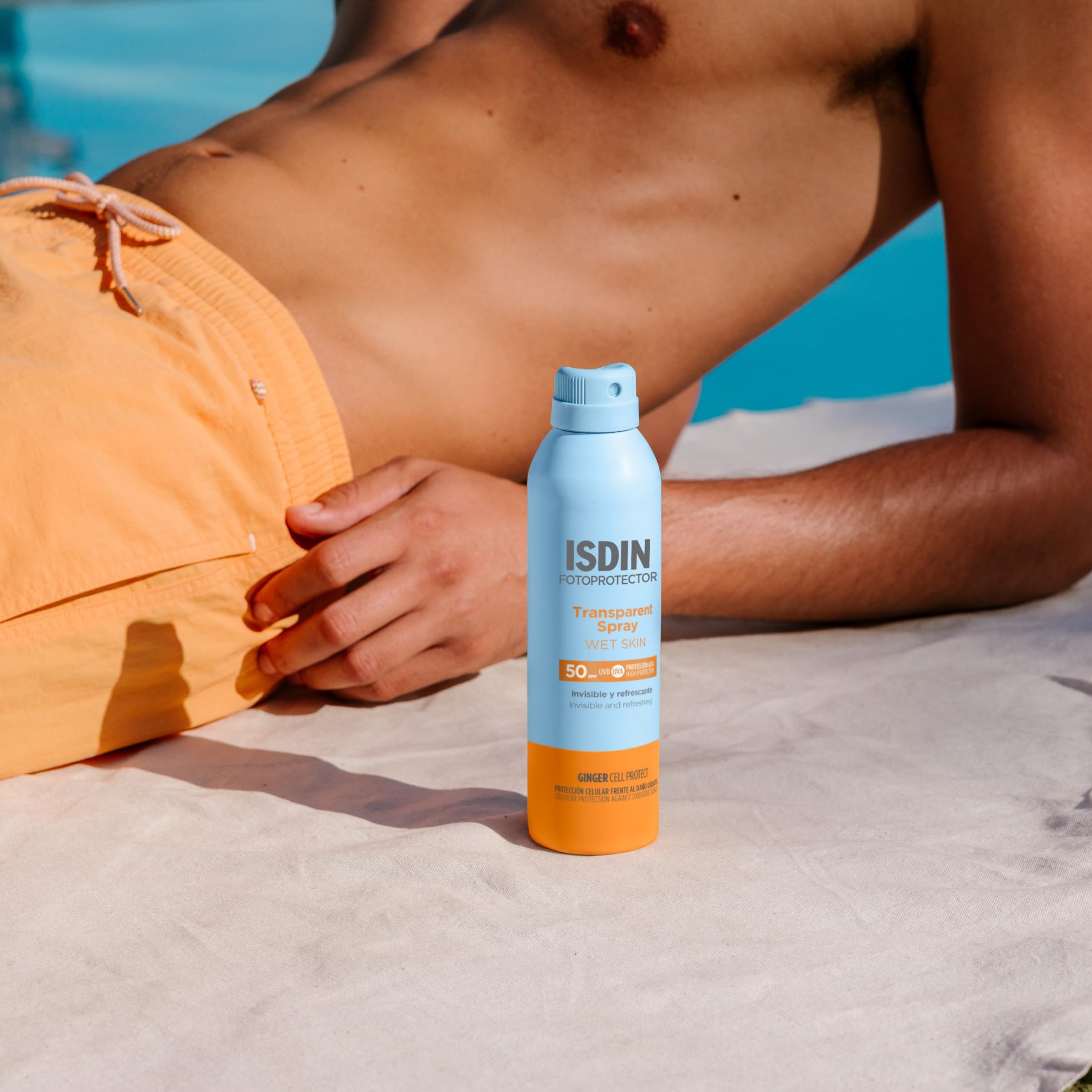 ISDIN Wet Skin Transparent Spray LSF 50 Spray 16 ml wasserfest