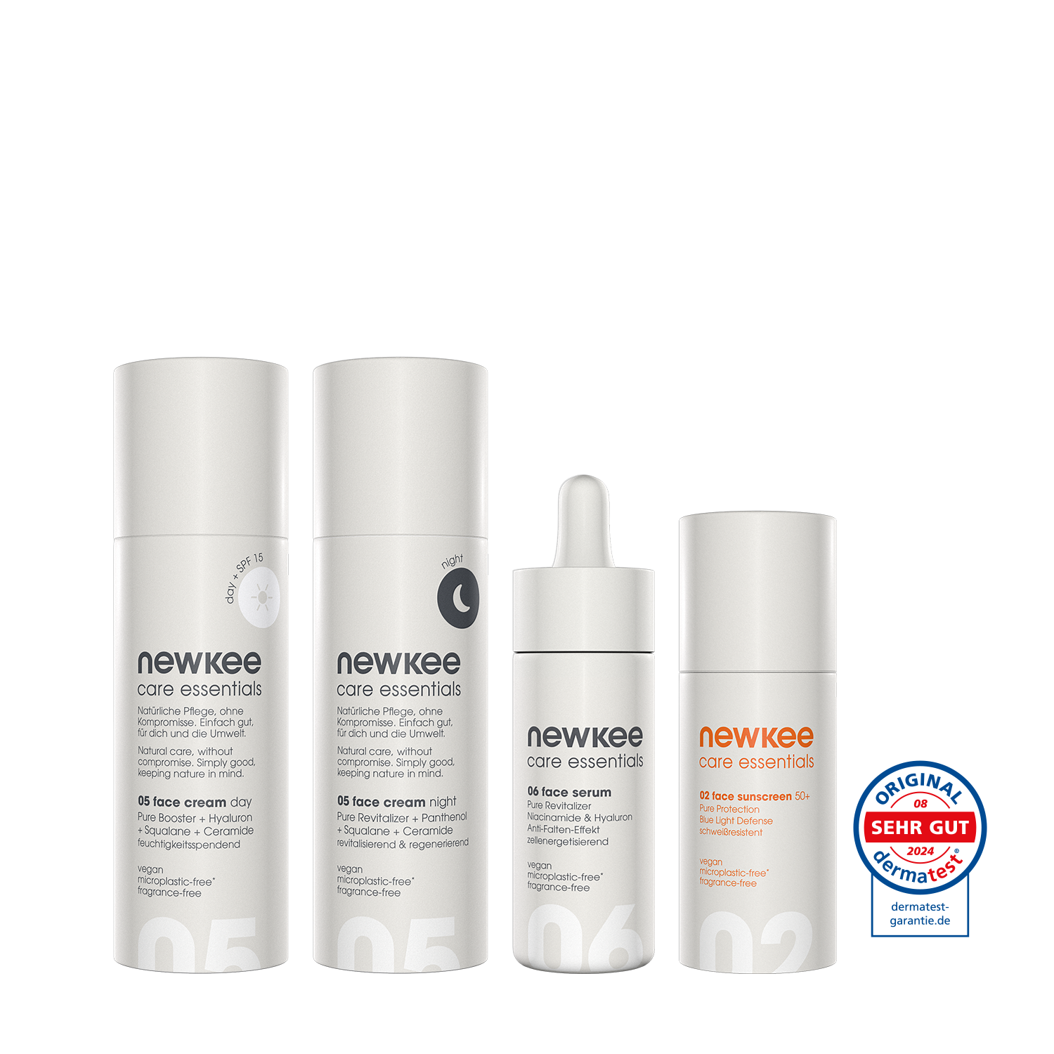newkee face care essentials set Gesichtspflege Set LSF 50+