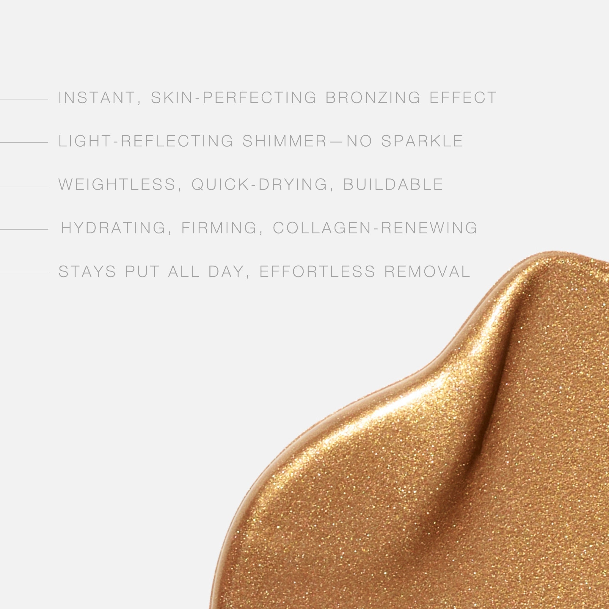 Hampton Sun Bronze-On Shimmer Body Luster Bronzer Gel golden