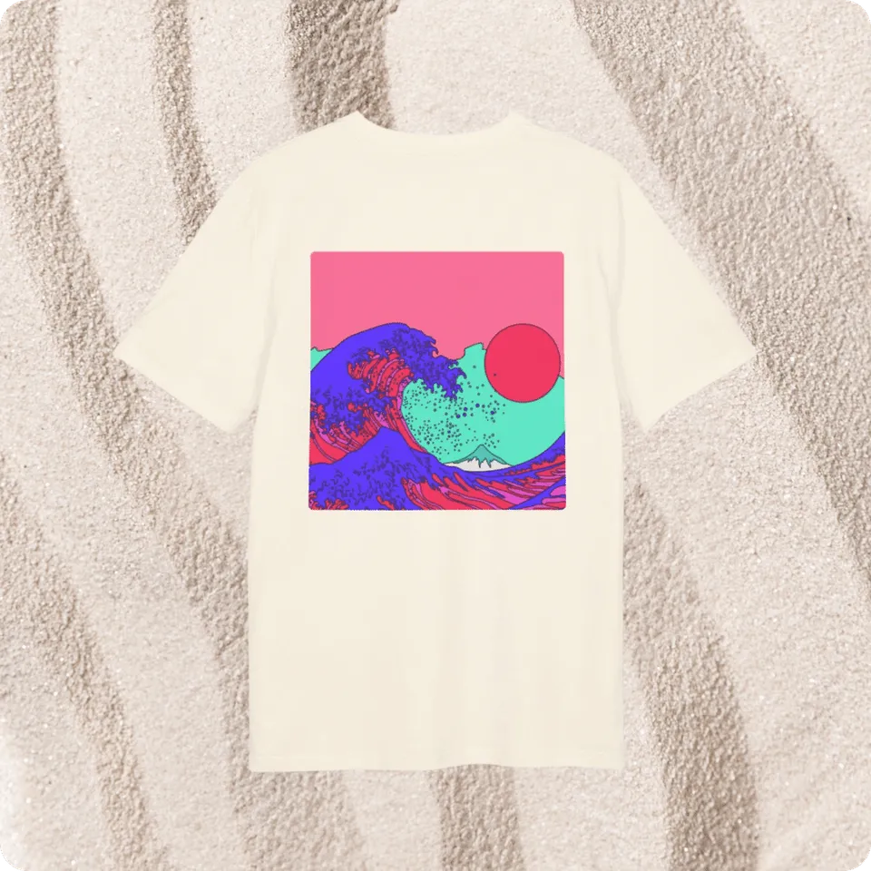 Suntribe Psychedelic T-Shirt Bio-Baumwolle Natural Raw