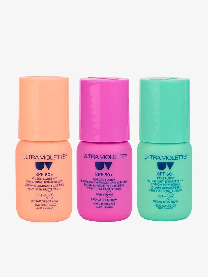 Ultra Violette Barely There Besties Set 3x15 ml leicht