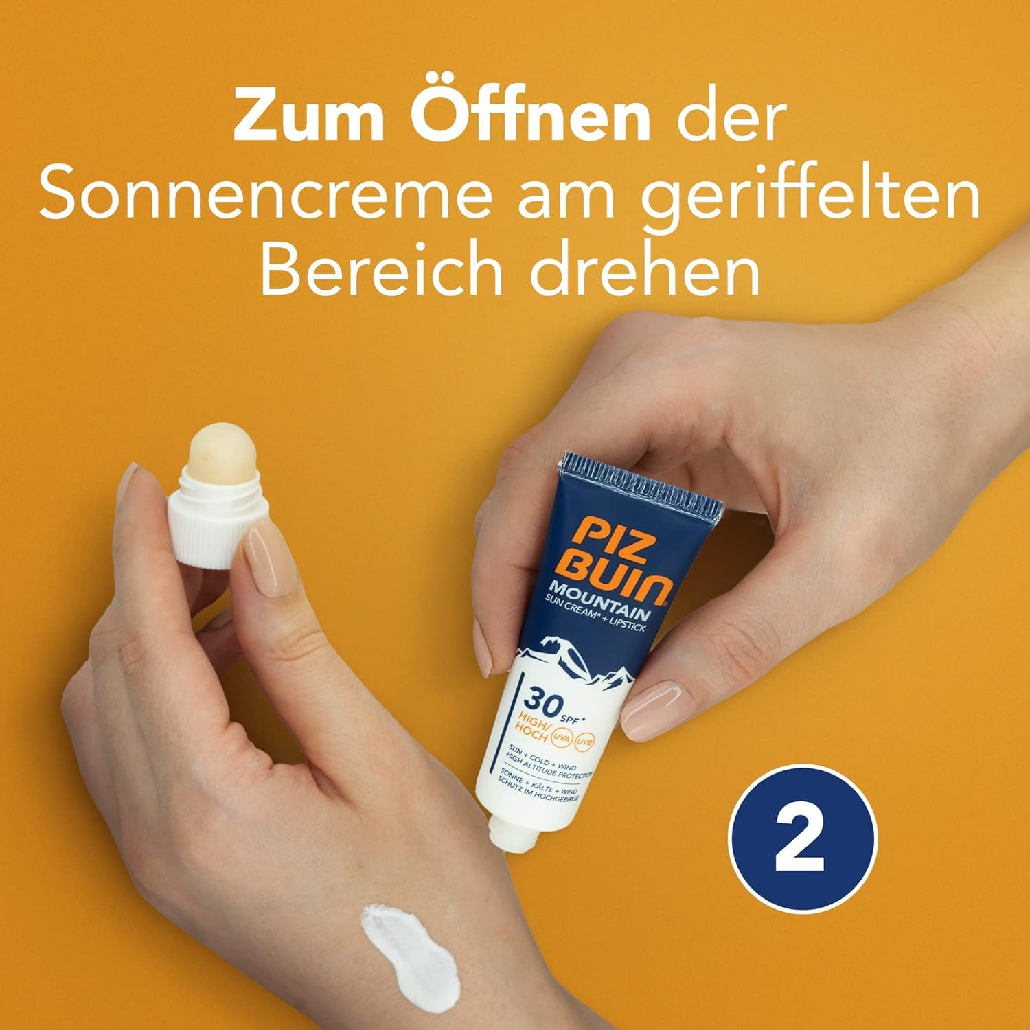 Piz Buin Mountain 2-in-1 Sonnencreme LSF30 20ml + Lippe