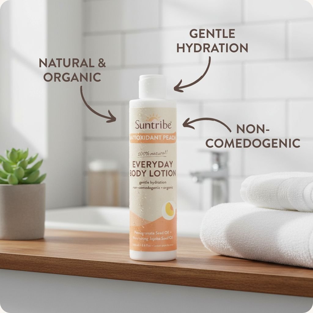 Suntribe Organic Everyday Body Lotion Peach Bodylotion vegan
