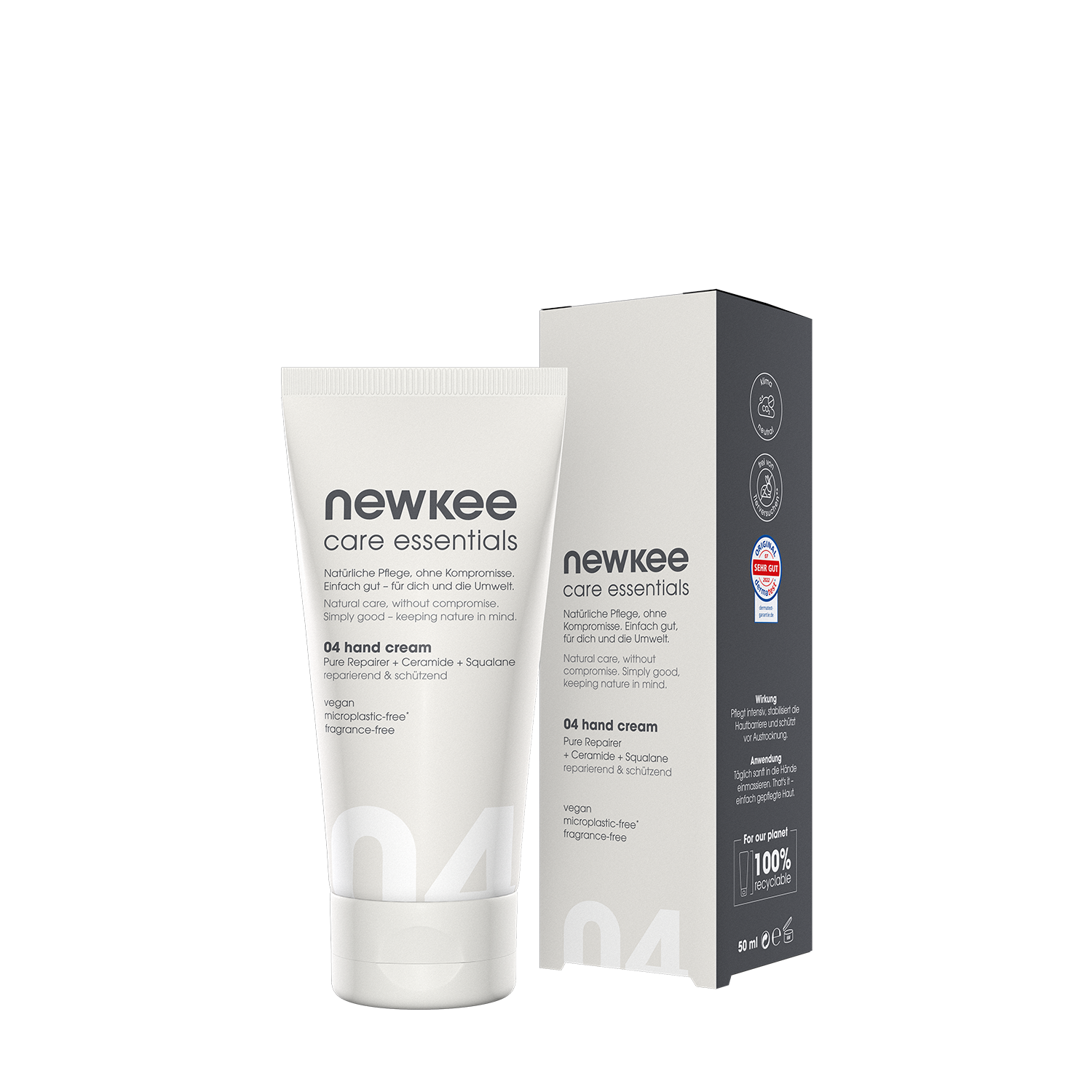 newkee Handcreme parfümfreie Handpflege vegan