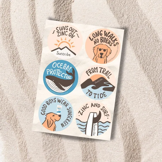 Suntribe Worry-Free Sticker Aufkleber wasserfest
