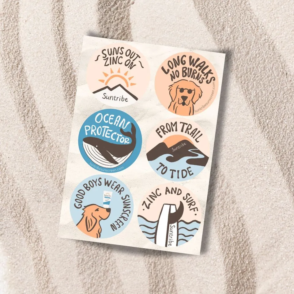 Suntribe Worry-Free Sticker Aufkleber wasserfest