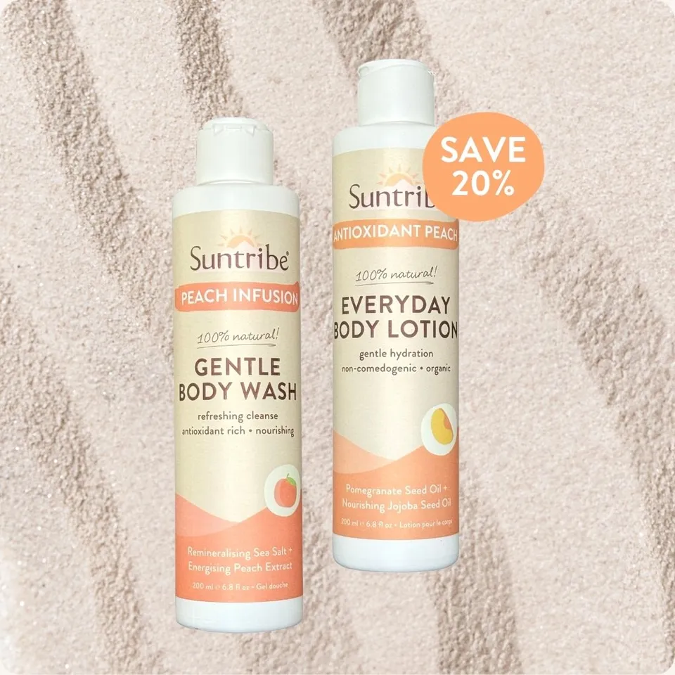 Suntribe Antioxidant Peach Dusch- und Pflegeset Pfirsich