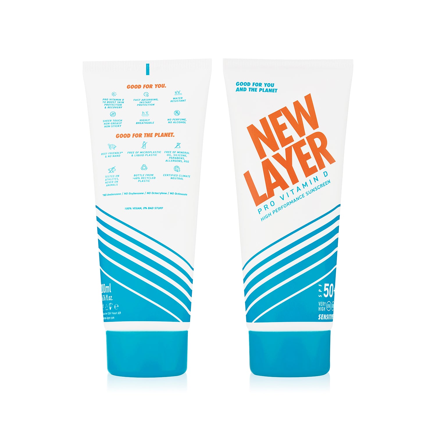 NEW LAYER Pro Vitamin D Sonnencreme LSF50+ Sensitive wasserfest
