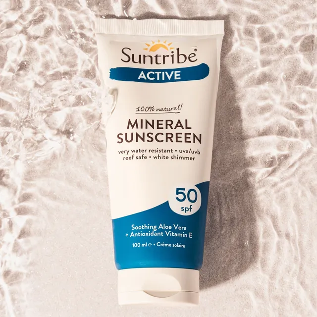 Suntribe Active Sonnencreme LSF 50 mineralisch wasserfest