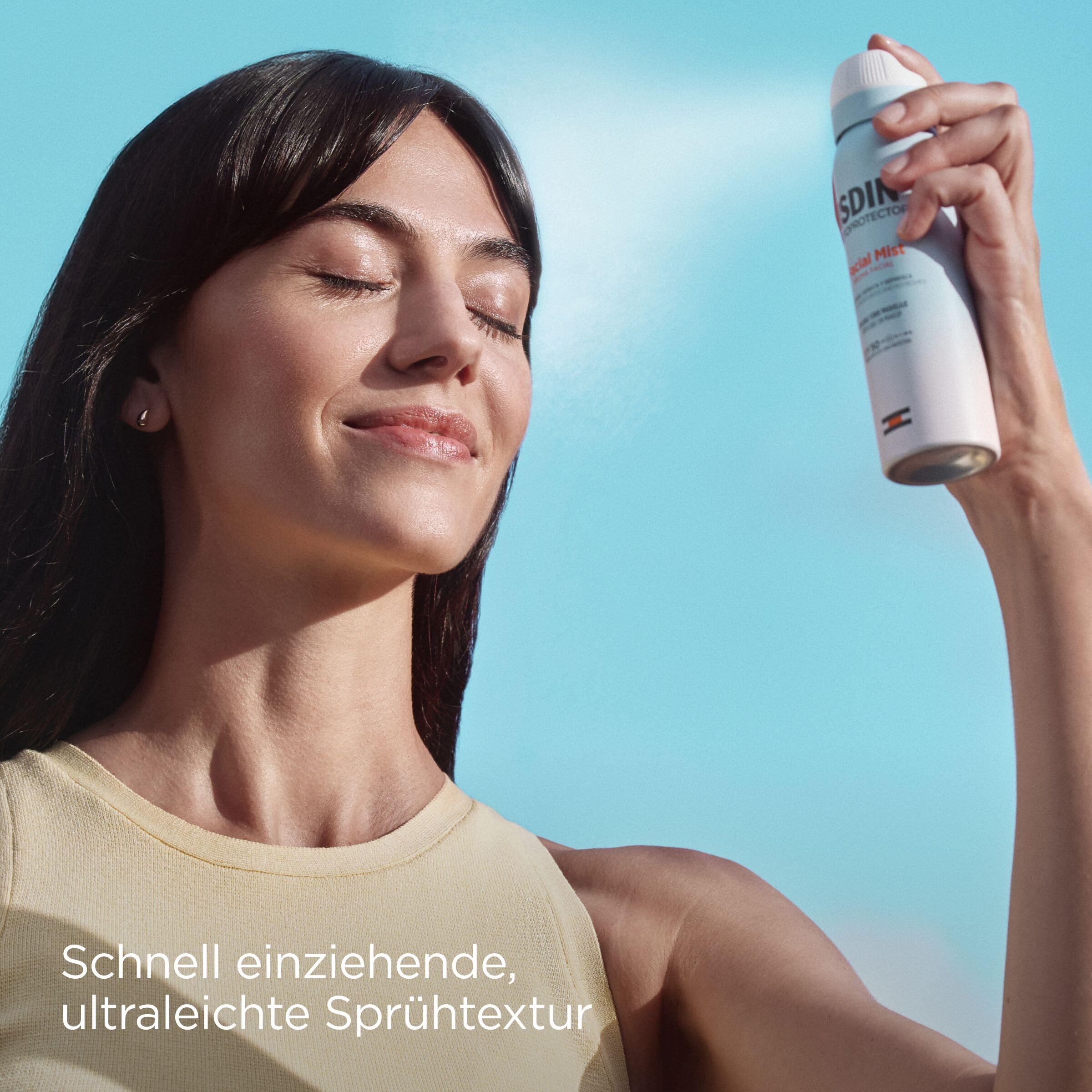 ISDIN Facial Mist Sonnenspray 100ml LSF 50 Make-up